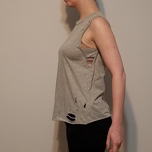 Lush Grey Tank Top - Picture 3 of 6